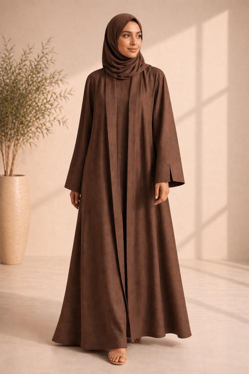 Mocha Minimalist Abaya